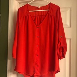 Beautiful red-orange top